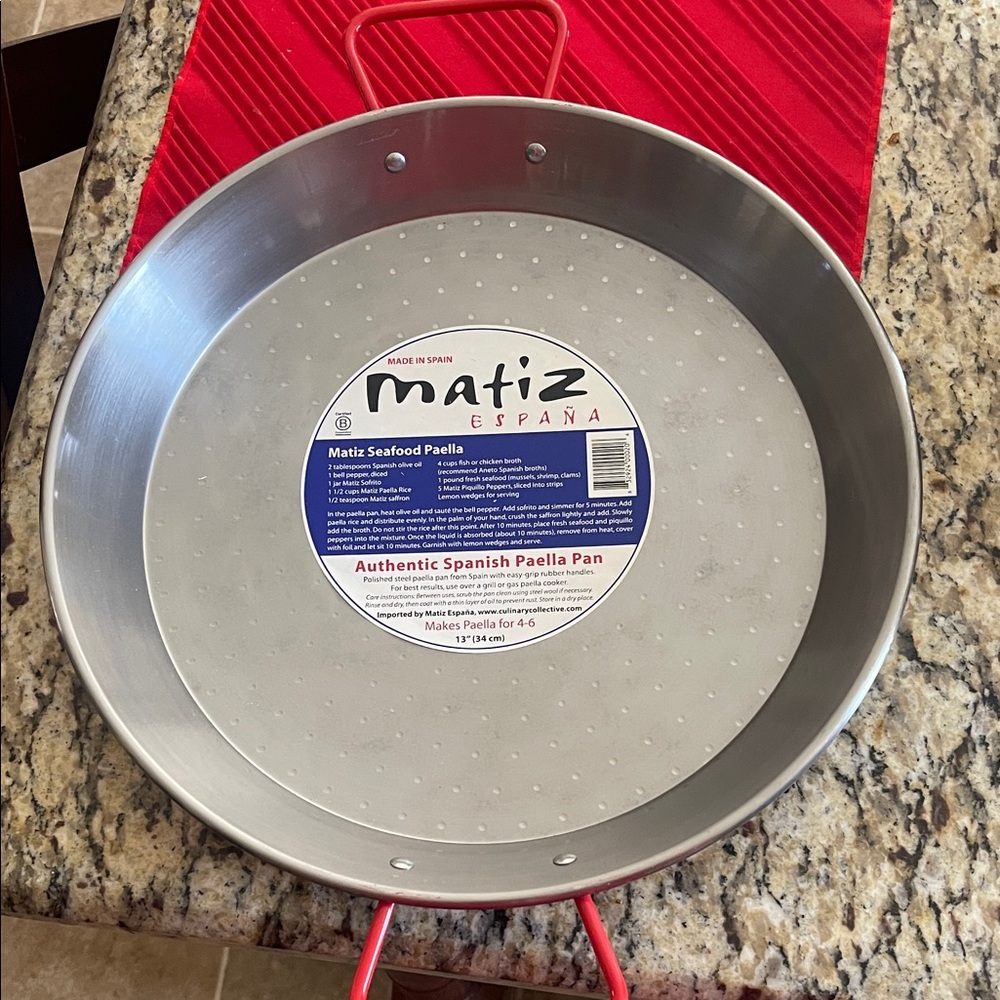 Silver Paella Pan